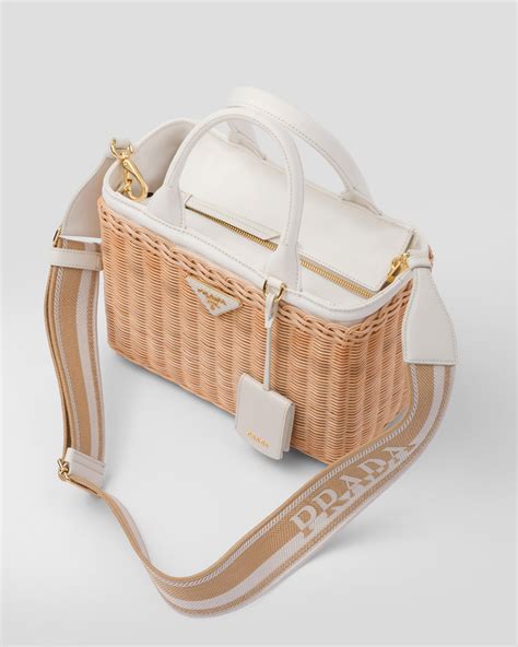 designer tote bags prada|prada wicker tote bag.